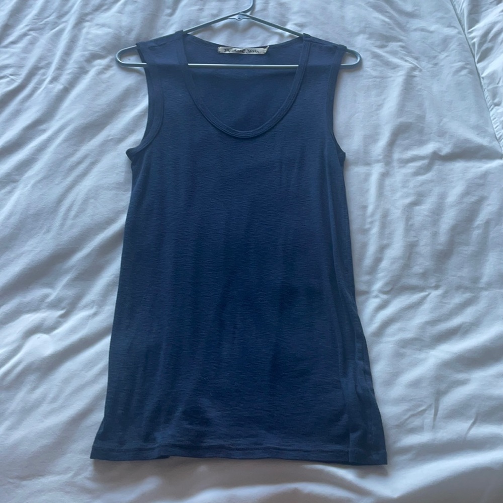 Michael stars blue tank